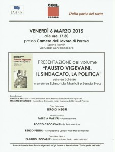 libro Vigevani Cgil Parma 2015