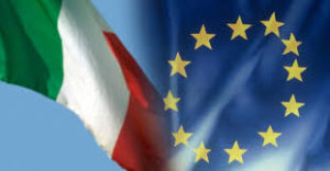 Bandiere Italia e UE