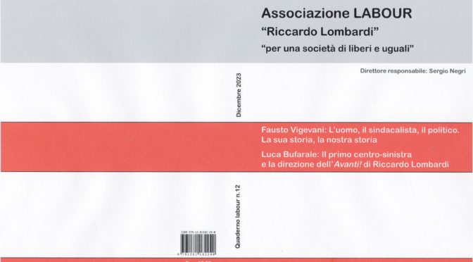 I contenuti del “quaderno di Labour” n. 12